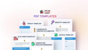 Ali Abdaal’s Part-Time YouTuber Academy PDF Templates Review (2025): 13 Ready-to-Use PDFs for YouTube Growth